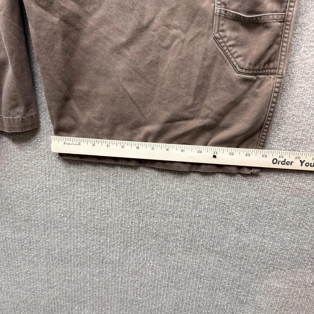FUBU The Collection Cargo Shorts Mens 46‎ Brown Canvas Utility Big Tall Relaxed